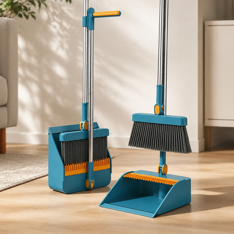 Kids Outdoor Broom - Zestaw miotły i szufelki z długim