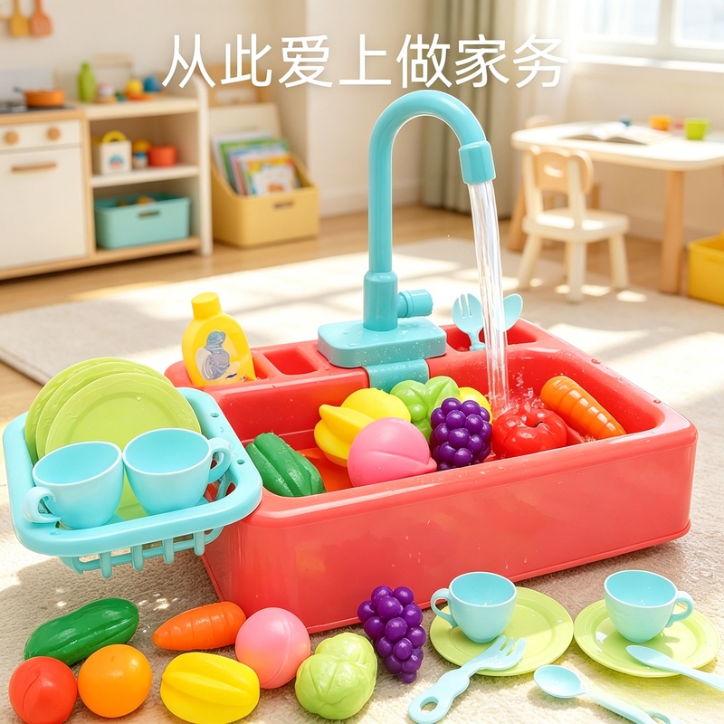 Zabawka kuchenna: plastikowy z – Kids Outdoor Kitchen Accessories recenzja i cena