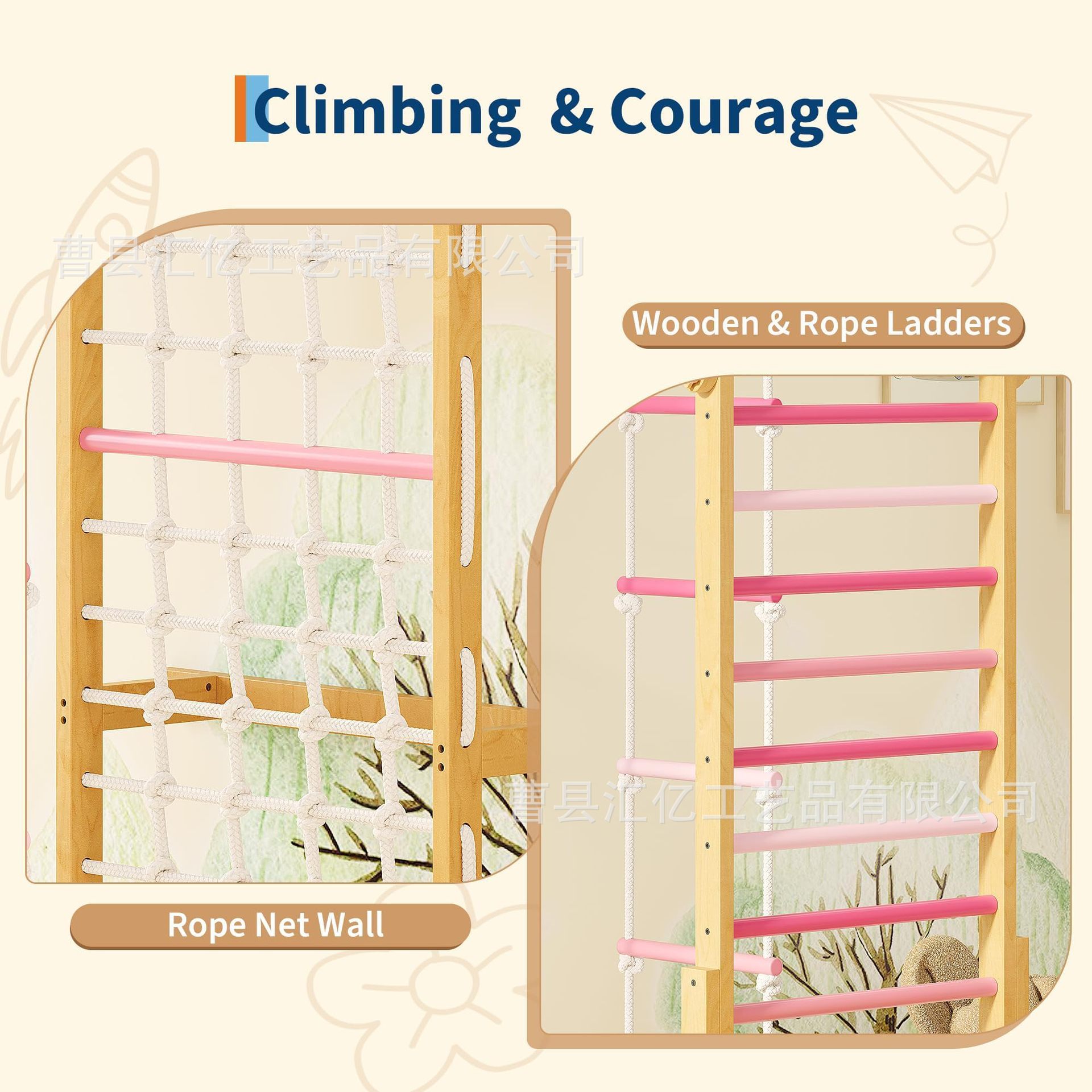 Wewnętrzna zabawka do ćwiczeń  – Kids Outdoor Climbing Frame recenzja i cena