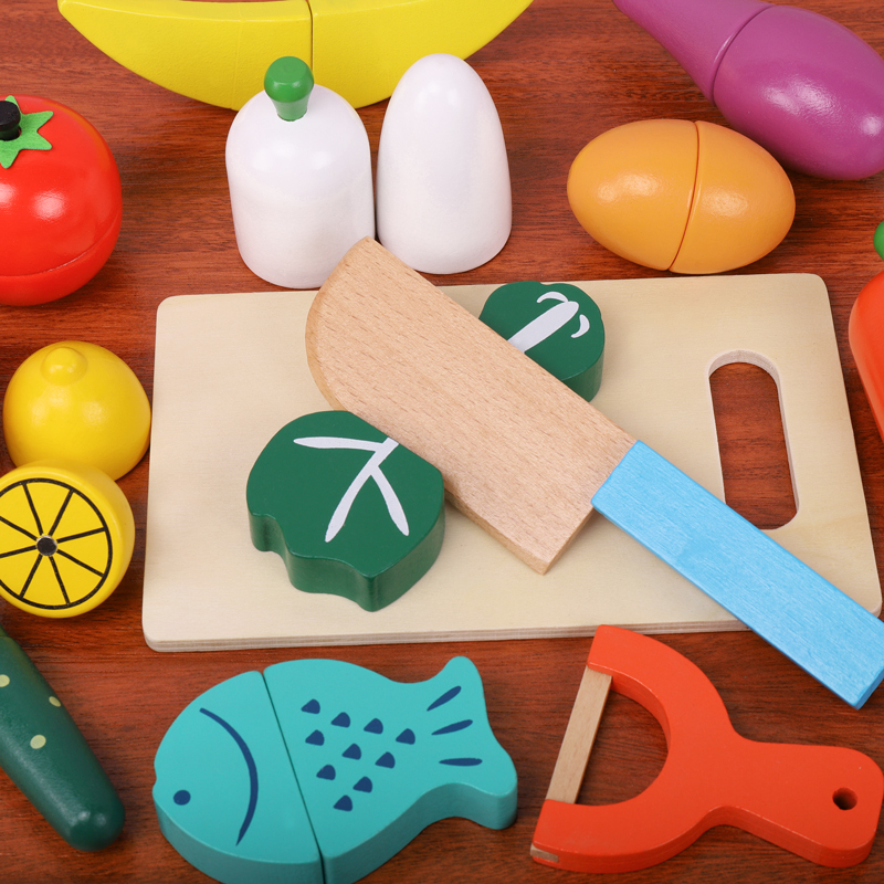 Drewniany zestaw do krojenia o – Kids Outdoor Kitchen Accessories recenzja i cena